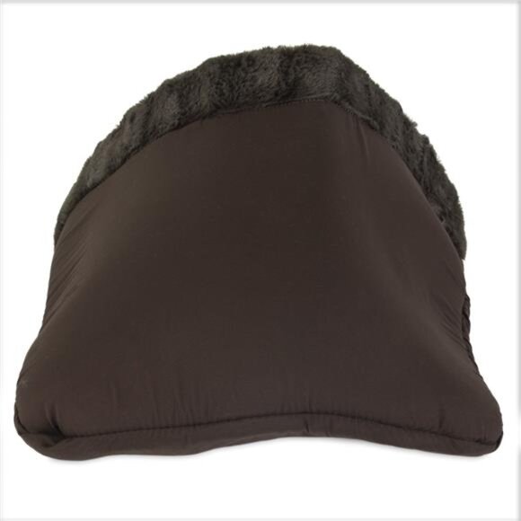 Pet Kitty Cave Small Dog Plush Cat Bed, 16" x 19"Brown - Picture 7 of 7